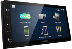 Autoradio Multimédia Capacitif 6.8", Radio DAB+, et Fonction Mirroring pour Android Kenwood DMX129DAB