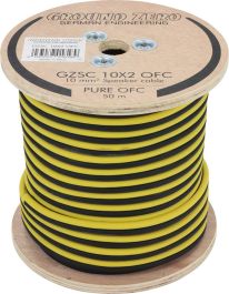  Bobine de Câble 50m, 10mm² OFC Ground Zero GZSC-10X2-OFC