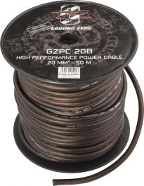 Bobine de Câble Audio 50 mètres, 20 mm² Ground Zero GZPC-20B